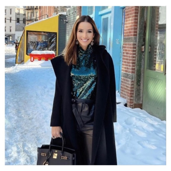 Zara women green high neck sequin top. Ref: 2731/350 Size Medium - Picture 6 of 10